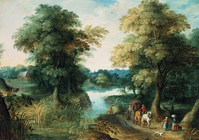 Paesaggio fluviale da Jan the Elder Brueghel